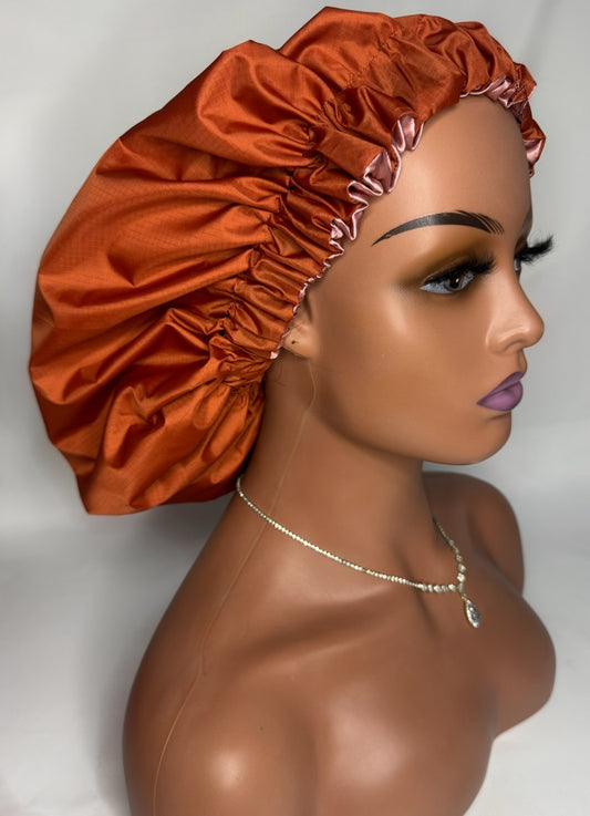 BURNT ORANGE SHOWER CAP