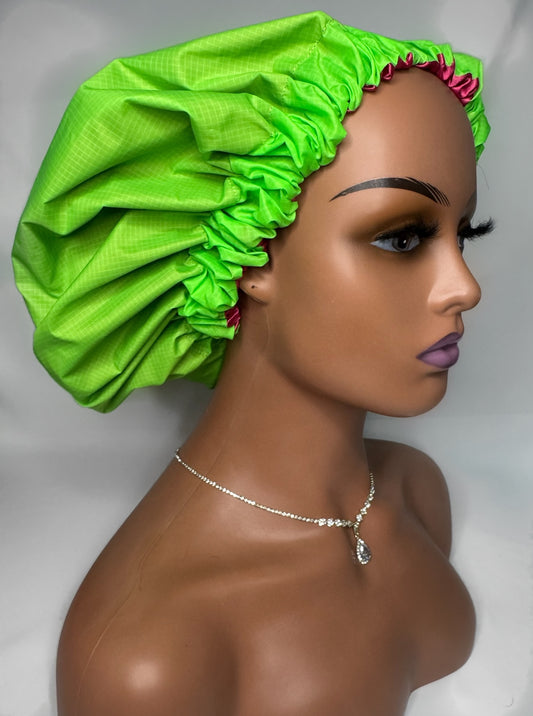 NEON GREEN SHOWER CAP