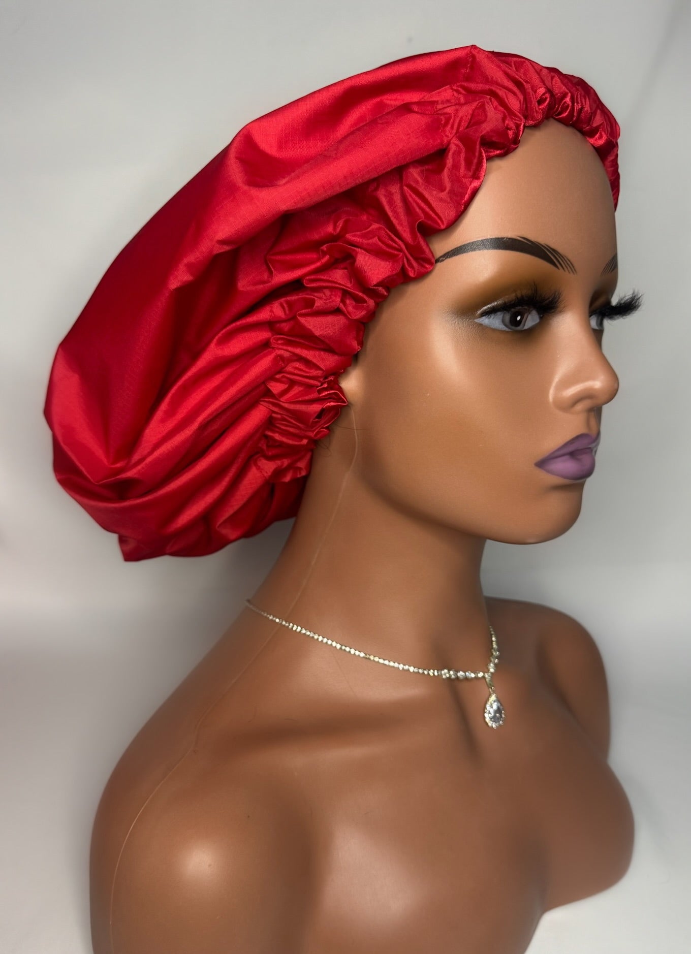 RED SHOWER CAP