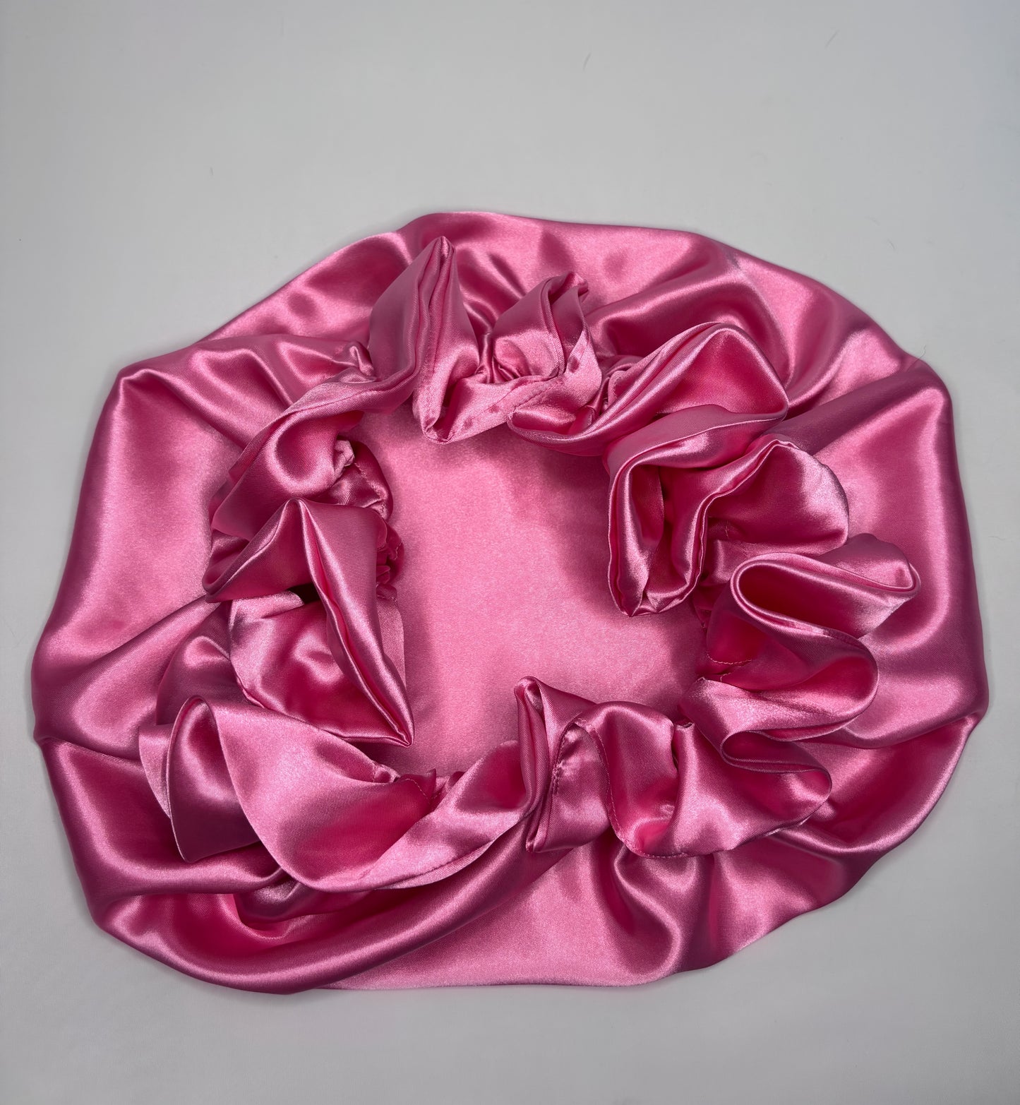 PINK SATIN BONNET