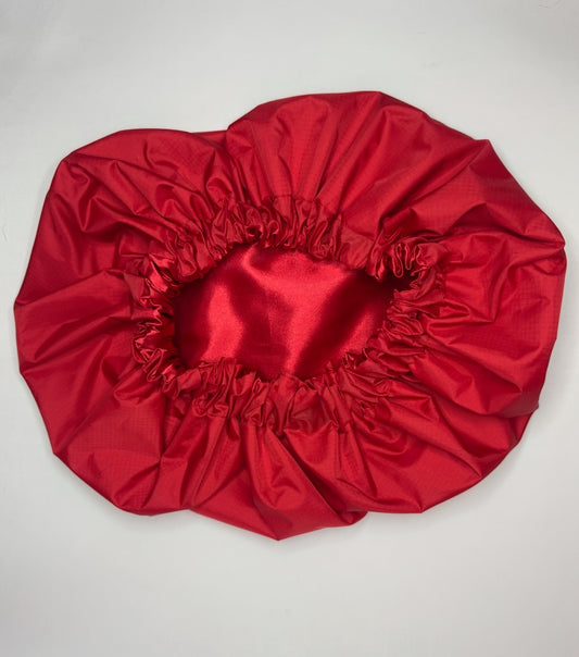 RED SHOWER CAP