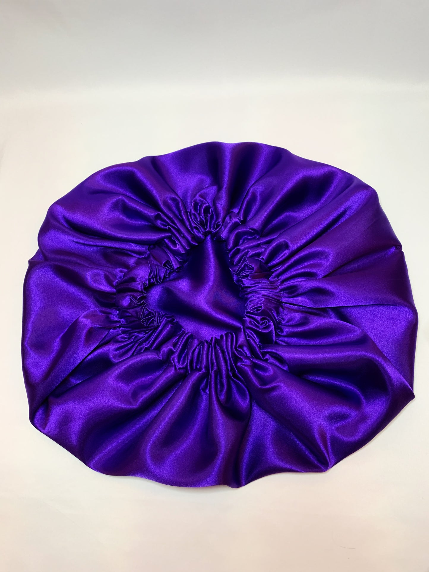 PURPLE SATIN BONNET